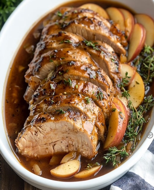 Pork Tenderloin with Smokehouse Apple BBQ Sauce